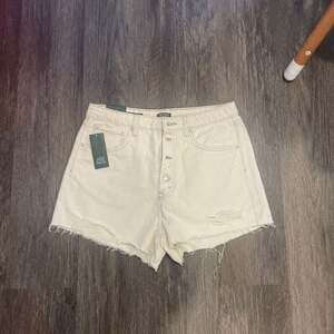 Wild Fable Highest Rise Cutoff Button Fly Off-White Denim Shorts